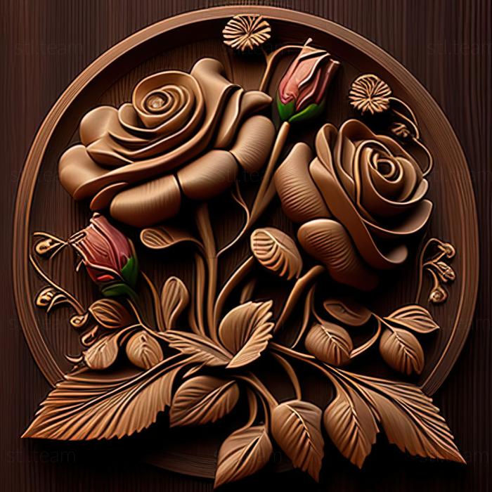 3D model st roses (STL)